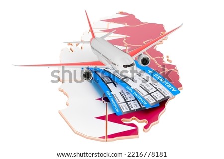 Flights to Qatar concept. 3D rendering isolated on white background