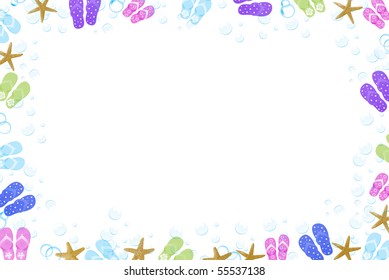 2,859 Flip flop border Images, Stock Photos & Vectors | Shutterstock