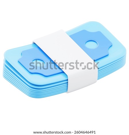 Floating banknotes paper currency representing currency exchange 3d render illustration image