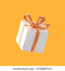 Caja regalo blanca flotante