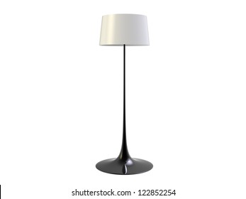 Floor Lamp Isolated On White