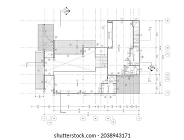 Floor plan designed building on the drawing.