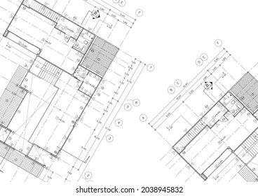 Floor plan designed building on the drawing.
