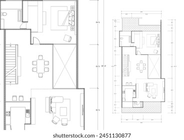 Floor plan designed building on the drawing.