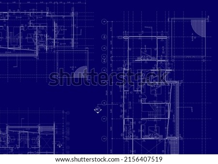 Floor plan designed building on the drawing.