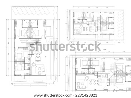 Floor plan designed building on the drawing.