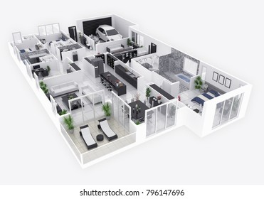 85,611 3d apartment floor plan Images, Stock Photos & Vectors ...