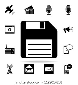 Floppy Disk Icon. Media Icons Universal Set For Web And Mobile