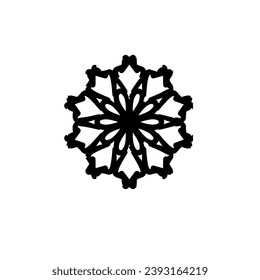 floral abstract pattern, with typical arabic ornaments in a white gradient background