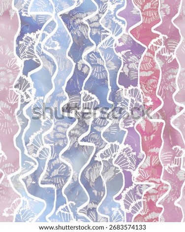 Floral all over pattern creative blur wave effect mixed art work digital printing on fabric wallpaper under garment saree suit duppata dress bed sheet rug wall sticker cover men shirt sstkbackgrounds.