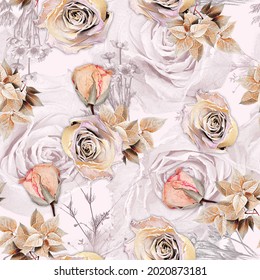 Floral Allover Latest Running Digital Print Design For New Collection