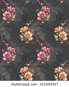 Floral Allover Latest Running Digital Print Design For New Collection