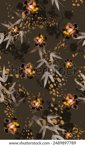 floral allover pattern seamless repeat