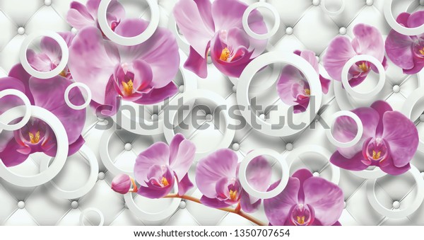floral background 3D wallpaper