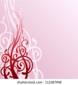 Floral background template