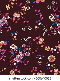 Floral Bohemian Seamless Pattern