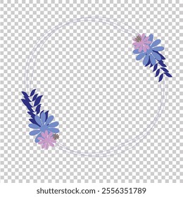 The floral design is made to function as an accent to a design with a simple floral theme - Powered by Shutterstock