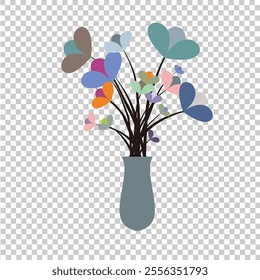 The floral design is made to function as an accent to a design with a simple floral theme - Powered by Shutterstock