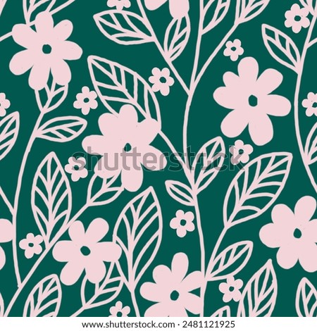 floral ,leaf pattern design, textile, wallpaper, wrapping paper