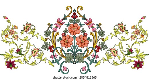 Floral Motif Color Full Beautiful Stock Illustration 2054811365 ...