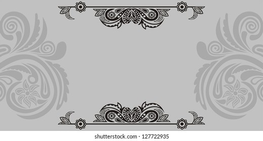Floral pattern background illustration