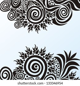 Floral pattern background illustration