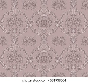 floral pattern Damascus. the rich ornament, the Royal pattern, decorative pattern. curved leaves and flowers.textiles, Wallpaper,carpets, packaging
