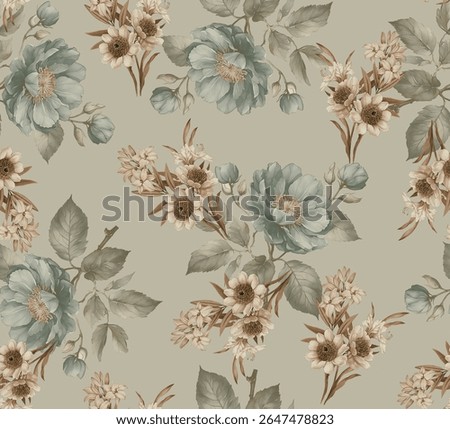 floral pattern design. digital design pattern.