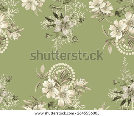 Floral pattern design  seamless pattern  allover pattern