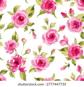 Floral pattern seamless. 
Stylish vector design for fabric, wallpaper, wrapping, background.