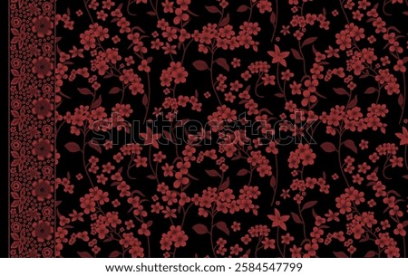 Floral pattern, wall paper design, seamless pattern, allure pattern