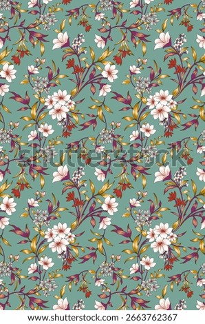 Floral pattern, wall paper design, seamless pattern, allure pattern