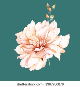 Flower Art Illustration 3d Style Flower Stock Illustration 2087578531