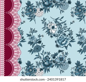 FLORAL PATTERNS, WALL PAPER DESIGN, SEAMLESS PATTERNS