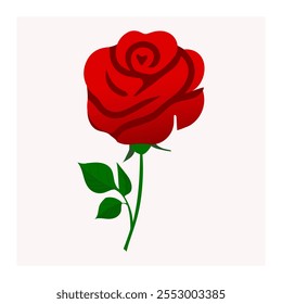 Floral Rose Clip Art Design in Vector Format - Powered by Shutterstock