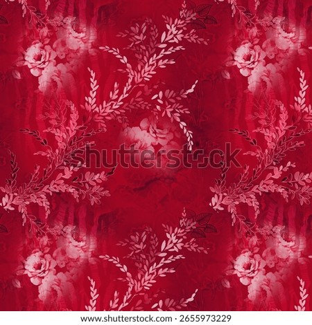 Floral seamless All over pattern with Background effects, new creation Textile Design For Fabric And Paper Print