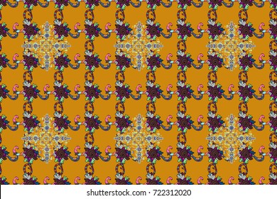 Floral seamless pattern with bright summer flowers in colors. Endless raster texture for romantic design, decoration, greeting cards, posters, wrapping, for textile print and fabric. - Powered by Shutterstock