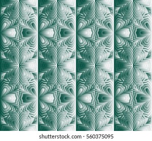 floral seamless pattern. raster copy illustration. bas-relief