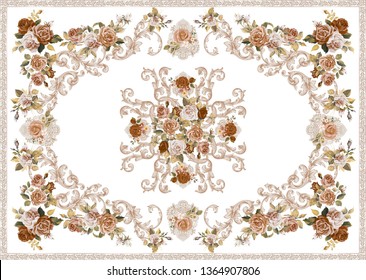 Floral Table Cloth Pattern