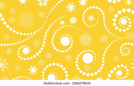Floral texture pattern for textile and ceramic tiles interior design with yellow and white color