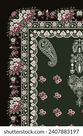 floral wall paper , seamless pattern