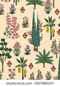 floral wall paper , seamless pattern