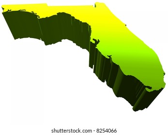 1,522 Florida Map 3d Images, Stock Photos & Vectors | Shutterstock