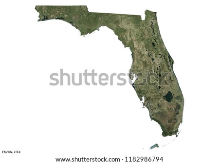 Florida Map (3D rendering)