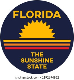 florida: the sunshine state | digital badge