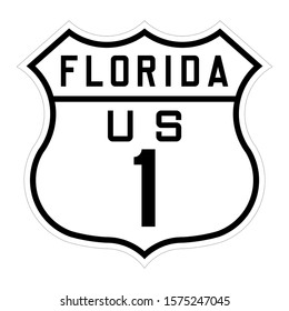 Florida Us Route 1 Sign