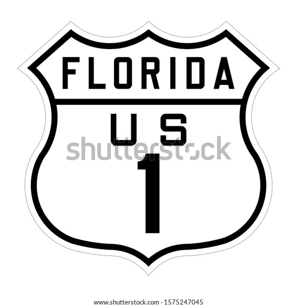 Florida us route 1\
sign