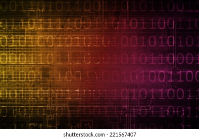 Flow Of Digital Information And Data On The Internet