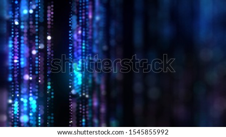 Flow of digital information. Global connection concept. Technology futuristic background. Big data visualization. 