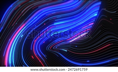 The Flow of Optic Data: A Digital Wave.
An abstract representation of fiber optic data flow. The dark background emphasizes the dynamic nature of the data flow.
